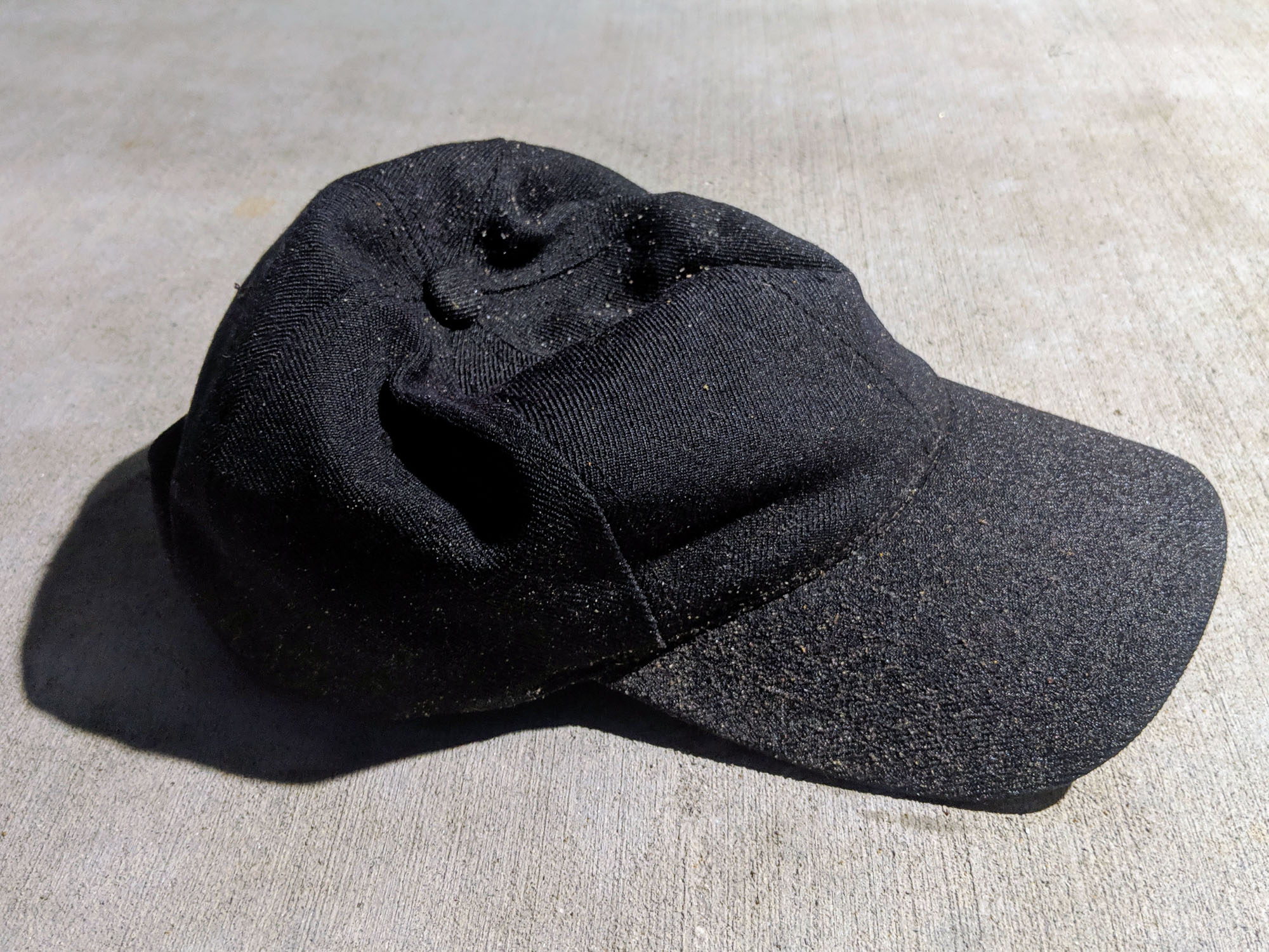 Black baseball cap